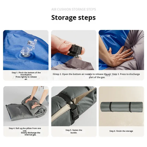 Надувной матрас двойной, автоматический, для палатки, влагостойкий, быстронадувной, утолщенный, для кемпинга, с эргономичным дизайном - Product Image 5