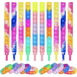 2022 Jumbo Push Pop Fidget Bracelet Plusieurs Couleurs Personnalisé Pulsera Popper Bubble Sensory Toy Fidget Bracelet - Product Image 4
