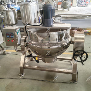 Efficient Caramel Sauce Cooking Gas <strong>Burner</strong> for Commercial Gas <strong>Kettle</strong> Jacketed Boiling Pan Jacketed Cooking <strong>Kettle</strong> with Agitator - Product Image 4