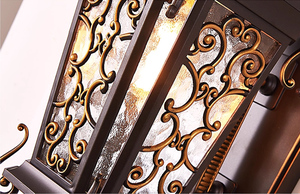 Usine Élégante Vintage Lumières Extérieures 30w Style Europé<span class=keywords><strong>en</strong></span> <span class=keywords><strong>Fonte</strong></span> D'aluminium/Fer Lanterne <span class=keywords><strong>De</strong></span> <span class=keywords><strong>Jardin</strong></span> Colonne Pôle Applique Murale pour Villa - Product Image 5
