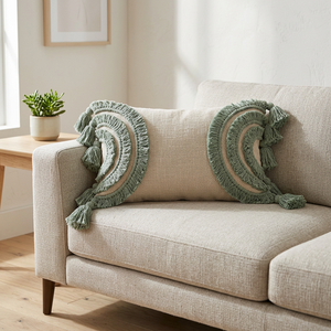 Housse de coussin en coton sur mesure pour la décoration de la chambre à coucher et du salon - Product Image 3