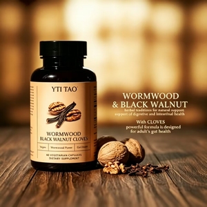 Cápsulas de Ajenjo, Nuez Negra y Clavo - Soporte Natural para la Salud Intestinal y Digestiva, Limpieza Herbal del Intestino, Apto para Veganos - Product Image 4