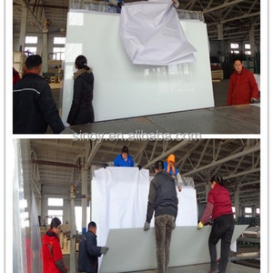 Jumbo Size RAL 9010 Soft White Back Painted Glass ( Opaque White Glass) , White Lacquered Glass, for Interior Applications - Product Image 5