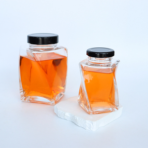 360ml Honey Jar for Kitchen, <strong>Glass</strong> <strong>Container</strong> with Twisted Shape for Food Storage, High-end Covered <strong>Glass</strong> Honey Bottle - Product Image 4