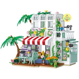 Hot Selling TikTok Flower <b>Garden</b> LED Light Square Model Building Brick Construction Toy <b>Set</b> Christmas <b>Gift</b> - Product Image 3