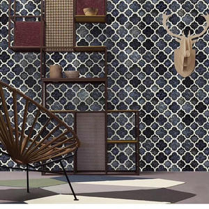 <span class=keywords><strong>Piastrelle</strong></span> in Ceramica Effetto Galassia Stellata <span class=keywords><strong>con</strong></span> <span class=keywords><strong>Fiori</strong></span> Luccicanti, <span class=keywords><strong>Piastrelle</strong></span> da Pavimento e Mosaici da Parete in Diversi Colori - Product Image 2