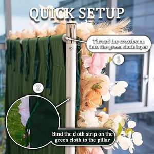 Arco de Boda Decorativo con Flores Artificiales de Champán Hechas a Mano, Pared de Rosas de Tela de Seda Premium para una Romántica Despedida de Soltera, Decoración para Cuarto de Bebé - Product Image 4