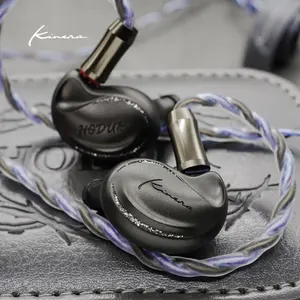 Kinera OEM Metallic Wired 3.5MM Headphones Headsets In Ear Monitor Custom Logo Earphones One IEM Wired Waterproof Earbuds