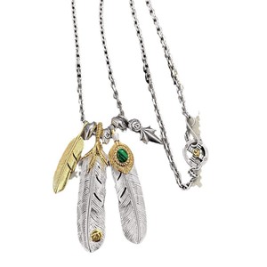 PUNK hipster takahashi Goro ของนกอินทรีทอง<span class=keywords><strong>สร้อย</strong></span>คอขนนกสีฟ้าเทอร์ควอยส์<span class=keywords><strong>สร้อย</strong></span>คอหัวใจทองใบเมเปิ้ล - Product Image 5