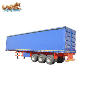 Bas <span class=keywords><strong>prix</strong></span> d'occasion 40 pieds simple ou double rideau en PVC 40 tonnes Side Dry Van <span class=keywords><strong>Semi</strong></span> <span class=keywords><strong>remorque</strong></span> - Product Image 4