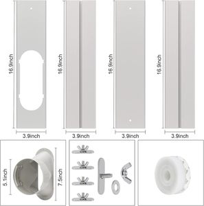 <span class=keywords><strong>Kit</strong></span> de fenêtre AC manuel portable 5.1 pouces tuyau d'échappement réglable <span class=keywords><strong>climatiseur</strong></span> PP <span class=keywords><strong>Kit</strong></span> de ventilation de fenêtre <span class=keywords><strong>pour</strong></span> fenêtres coulissantes à usage domestique - Product Image 2
