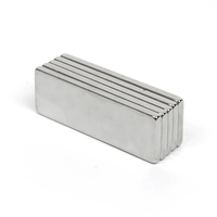 20 ans d'expérience arrêt de compteur d'eau haute résistance 20x12x1 bloc de barre rectangulaire N52 aimants de terres rares en néodyme à vendre