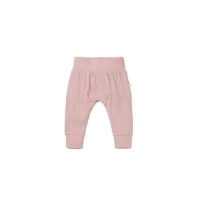 Pinuotu Cute Cotton New Born Trousers Toddlers Plain Pajama Pants Pink Solid Winter Baby Girls Cloth Casual Rib Leggings