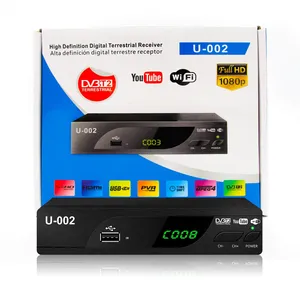 Dvb t2 셋톱 박스 인기 판매 디지털 TV 수신기 풀 HD 무료 라이브 TV 쇼 dvb t2 tv 수신기