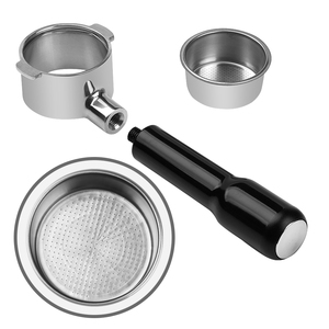 Espresso mesin kopi alat 304 baja tahan karat hitam kopi Bottomless Portafilter 51mm 2 telinga untuk 311GR-310GR/ECO310 - Product Image 5