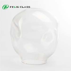 Pantalla de Lámpara Cilíndrica de Vidrio Borosilicato Transparente, Ecológica, de Tamaño Personalizado, Diseño Industrial Moderno, Hecha a Mano - Product Image 1