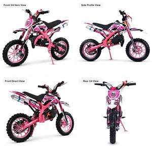 Motocicleta Todoterreno de <span class=keywords><strong>49cc</strong></span> a Gasolina para Niños, 2 Tiempos, Arranque Manual, 25MPH, Refrigerada por Aire, Mini Motocross para Jóvenes y Adultos - Product Image 5