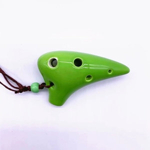 Collier Ocarina en Céramique Mini à 6 Trous, Multicolore, Flûte en Porcelaine, Souvenir Touristique, Bijou Cadeau, Vente en Gros - Product Image 2