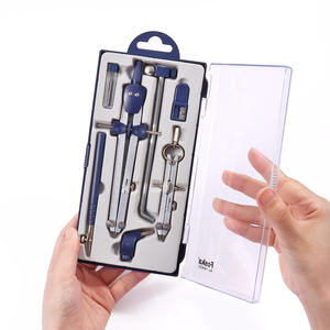 Compasso da Disegno FOSKA in Metallo, Facile da Regolare, Set Matematico di Precisione per Studenti, Materiale Scolastico con Custodia in Plastica - Product Image 5