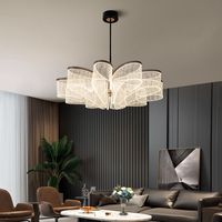 Nouvelle liste : Lustre de plafond LED moderne nordique, simple et créatif, lumineux, pour salon, décoration intérieure, suspension LED