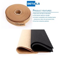Papier Crêpe Isolant Électrique Premium pour Transformateurs - Papier d'Isolation Haute Tension Métallique et Marron