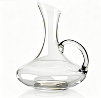Carafe à vin en cristal sans plomb avec poignée, aérateur pour vin rouge, carafe à verser