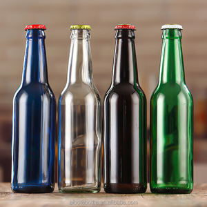 Botellas de <span class=keywords><strong>Cerveza</strong></span> y Licores de 330 ml, Color Ámbar Marrón, Serigrafiadas, en Stock, con Tapa Corona - Product Image 2