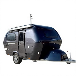 Mini Camper Plegable Tipo Lágrima para Camioneta con Cocina Deslizable de Acero Inoxidable, Capacidad para 4 Personas, Ideal para Viajes de Camping - Product Image 1
