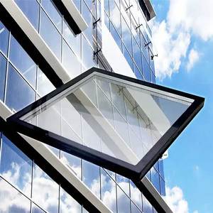 Verre sans cadre pour façade mur-rideau profilé en aluminium résistant à la chaleur vitrage isolé fenêtre en verre creux auvent - Product Image 1