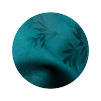 Tissu en tulle jacquard de rayonne et de bambou 120 GSM 62/63 pouces, motif végétal teint, pour robes Cheongsam, jupes et costumes