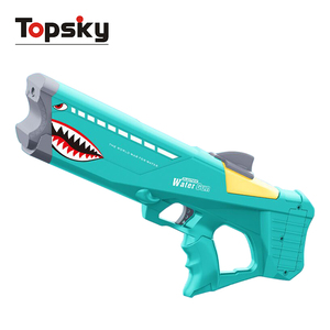 Più recente vendita calda estate giochi all'aperto potente elettrico squalo pistola ad acqua giocattolo per bambini pistola ad acqua Blaster tiro spiaggia piscina giocattoli - Product Image 1