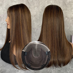 Postizo de Cabello Europeo Sin Procesar 8x10 con Frente de Encaje, Alta Calidad, Listo para Enviar, Línea de Cabello Invisible, Piezas de Cabello para Mujer - Product Image 1