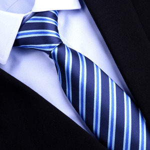 Productos de Tendencia <span class=keywords><strong>para</strong></span> 2026: Corbatas de Tela <span class=keywords><strong>Azul</strong></span> Coreana con Rayas <span class=keywords><strong>para</strong></span> Hombres, Ideales <span class=keywords><strong>para</strong></span> Bodas, Trajes <span class=keywords><strong>y</strong></span> Uso en la Oficina - Product Image 5