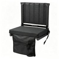 Siège de stade pliable portable avec coussin en mousse haute densité et dossier segmenté, chaise de tribune pour événements sportifs