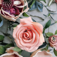 Roses artificielles en soie faites à la main, best-seller, rose, dix couleurs, pour mariage, Saint-Valentin, décoration d'hôtel, qualité supérieure