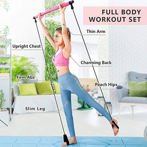Bandas de Resistencia para Yoga, Barra de Pilates, Bandas Elásticas de Goma para Crossfit, Equipo de Fitness para Entrenamiento y Ejercicio - Product Image 3