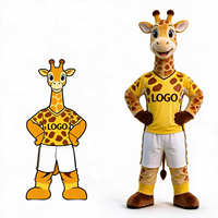 Costume de Mascotte Girafe Personnalisé de l'Usine Chinoise de Mascottes – Tenue en Peluche pour Adulte, Idéale pour Fêtes d'Halloween et Spectacles