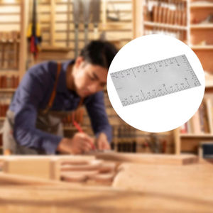 Regla de Bolsillo LM de 3 Pulgadas, Regla Cuadrada, Regla Metálica Mate Versátil para Trabajos de Precisión, Graduaciones en Todos los Cuatro Lados - Product Image 5