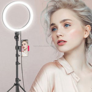 10 "selfie LED anillo/curva de luz con trípode de video en vivo de Tiktok Instagram blog Twitter - Product Image 1
