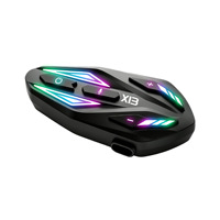 Casque de moto sans fil transfrontalier X13 avec interphone pour casque, compatible multi-marques, basses puissantes, étanche et anti-bruit