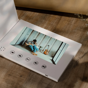 プロモーション5 7 10インチ<span class=keywords><strong>LCD</strong></span>紙ビデオブック & グリーティングカードパンフレットカスタマイズ可能名刺ビデオ - Product Image 5