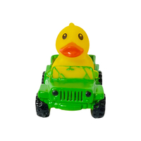 Vente en gros de mini-cars canards en caoutchouc colorés de 2 pouces, en vrac, pour décoration de tableau de bord, avec logo personnalisé imprimé en vinyle, Jeep MCtoy A218 Toy