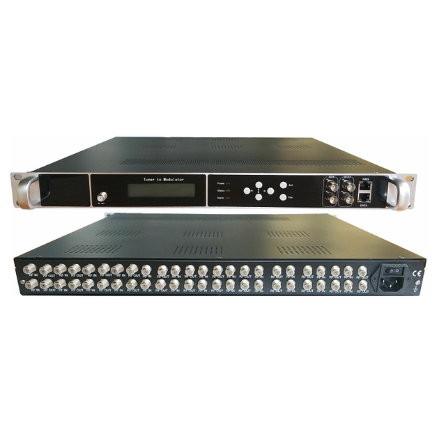 Yantai Yatai 8/16/20/24 Tuner to Rf and Ip Gateway 2 ASI DVB S2 DVBC ISDBT ATSC Digital Rf Tv Modulator Catv Digital