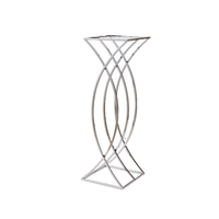 Supports de centre de table en métal pour fleurs en gros, 60 cm et 80 cm de haut, pour décoration de mariage