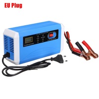 Layar LCD 12V 24V 20A pengisi daya baterai Gel AGM mobil sepeda motor 6V 12V 20 ah-120 ah pengisi daya baterai asam timbal dengan cangkang ABS