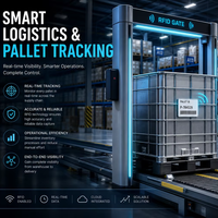 Étiquette RFID UHF imprimable anti-métal flexible 70*30mm, balise intelligente passive longue portée pour le contrôle des stocks logistiques