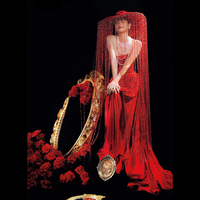 LiqVis Exotic Elegance Festival Performance Costume lumineux LED personnalisé et élégant avec chapeau à franges pour soirée cocktail