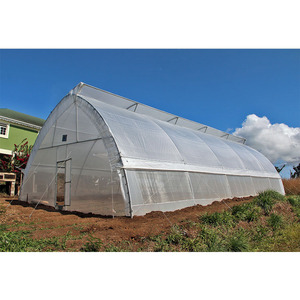 Serre agricole tropicale intelligente de grande taille à usage commercial, structure <span class=keywords><strong>en</strong></span> acier galvanisé, pour la culture de légumes, 500 m² - Product Image 1