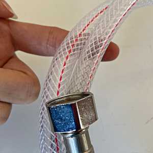 Su misura ad alta pressione tubo intrecciato in PVC Design moderno <span class=keywords><strong>rubinetto</strong></span> idraulico in gomma per bagno cucina con flessibile treccia - Product Image 2