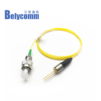 Diode laser 650nm avec connecteur FC/PC 50mW 1.25 Gb/s Application de lumière sans isolateur FP sans isolateur